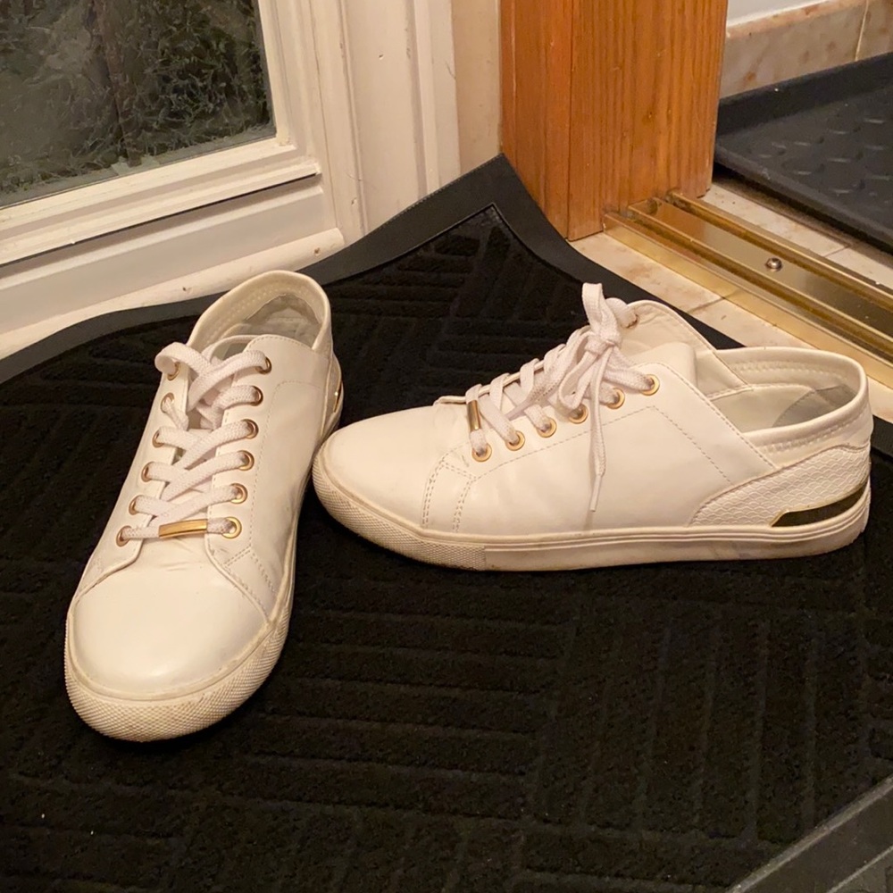 White sneakers